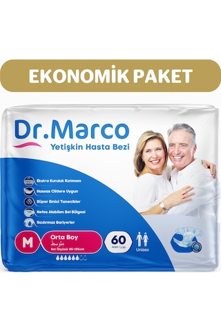 Dr. Marco Yetişkin Bel Bantlı Hasta Bezi M 60'lı