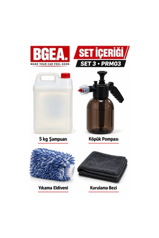 Bgea Premium Köpük Ve Yıkama Seti 3