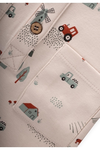 Cigit Baskılı Tulum 0-3 Yaş Bej Bej