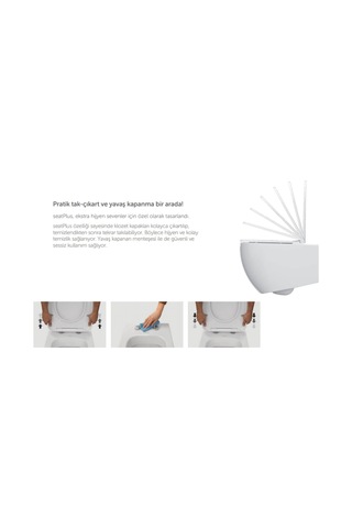 Isvea Infinity Beyaz Asma Klozet ve Yavaş Kapanır Kapak