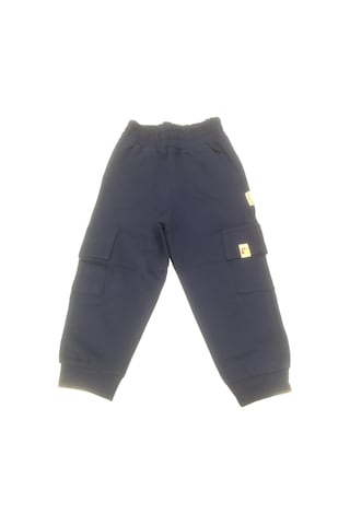 Tiffany Eşofman Altı Kargo Cepli Oversize Theme Lacivert-10749 Lacivert