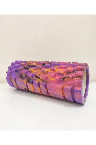Gymo Pro Series Foam Roller Pilates Masaj Rulosu Kamuflaj Pembe