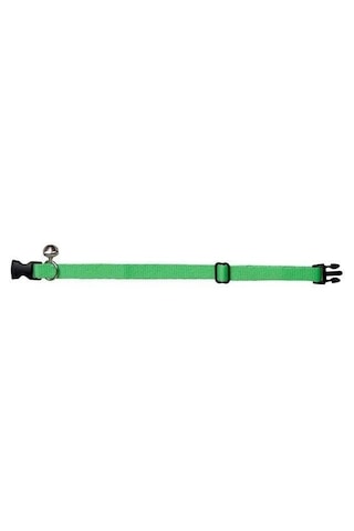 5 Adet Neon Yeşil Zilli Ayarlanabilir Kedi Boyun Tasması 22-30 Cm-21510