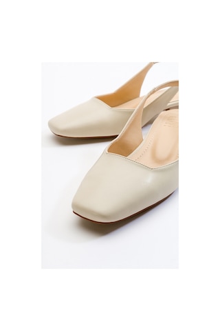 Luvishoes Luvi Shoes State Bej Cilt Kadın Topuklu Ayakkabı Bej