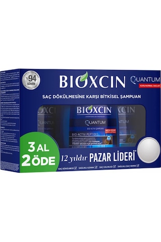 Bioxcin Quantum Normal ve Kuru Saçlar için Saç Dökülmelerine Karşı Şampuan 3 x 300 ML