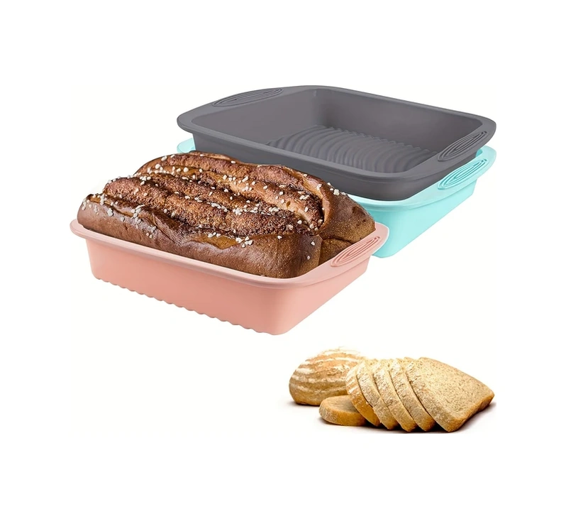 Sunshine011 Blue Yapışmaz Silikon Pişirme Kalıbı: Kek, Ekmek, Pastalar İçin, Fırın Ve Bulaşık Makinesi Güvenli