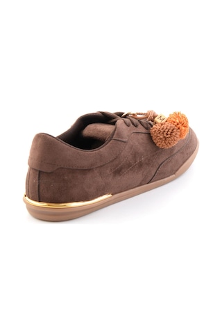 Bambi Kahve Süet Kadın Sneaker K01791074172