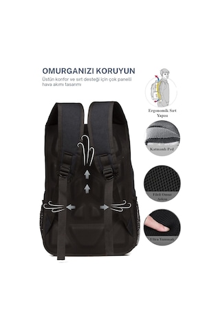 Xmlbayiciniz Çok Gözlü Çok Bölmeli Terletmeyen Ortopedik Sırt Destekli Lise Ortaokul İlkokul Büyük Okul Çantası Çok Renkli
