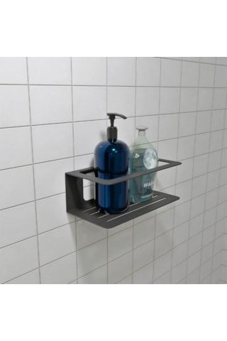 Hvngroup Metal Banyo Şampuanlık Askısı, Duş Rafı Siyah