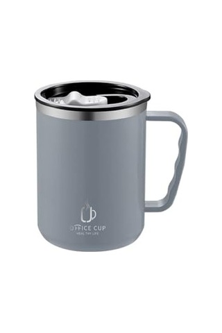 304 L Çelik Gri 500 Ml Kahve El Termos Kupa Mug Cin557gr Çok Renkli