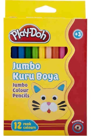 Play Doh Jumbo Kuru Boya 12 Renk