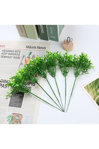 Shineyee 10 Adet Turuncu Plastik Sanal Yaprak - Gerçekçi, Renk Tutucu, Ev/ofis Dekorasyonu İçin Dayanıklı Dekoratif Bitki