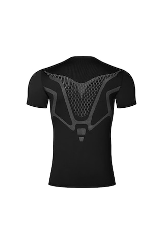 Ghassy Co. Erkek Ultra Esnek Koşu Egzersiz Hızlı Kuruma Nefes Alabilen Kısa Kollu Spor T-shirt 001 Siyah
