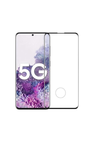 Galaxy Note 20 Ultra Eğimli 3D Short Nano Ekran Koruyucu Siyah