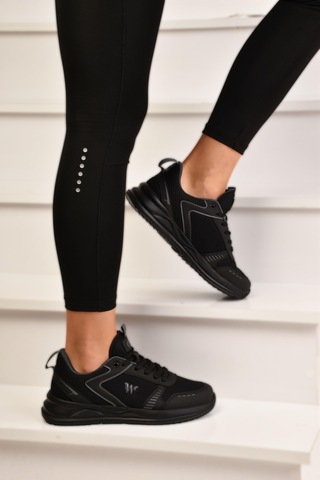 Unisex Spor Ayakkabı Sneaker Siyah