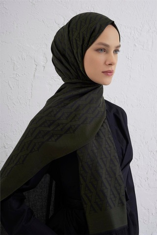 Armine Monogram Desen Edition Şal Yeşil