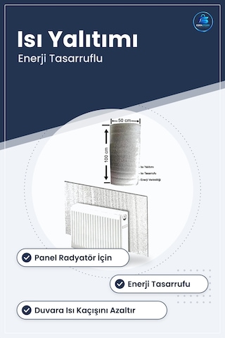 Petek Arkası Folyo Panel Radyatör Aksesuarı Isı Yalıtım Levhası E