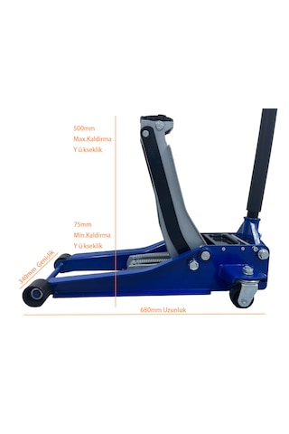 Fk Frıko 3 Ton Çift Pistonlu F1 Alçak Profil Timsah Kriko 34kg