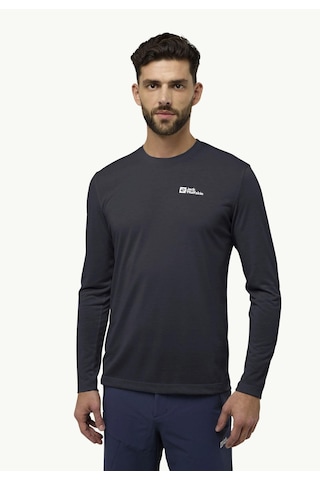 Jack Wolfskin Vonnan Ls T M Erkek Tişört A60291 635 Çok Renkli