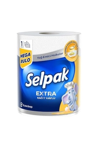 Selpak Yağ Emici Kağıt Havlu 1 Dev Rulo 1 3
