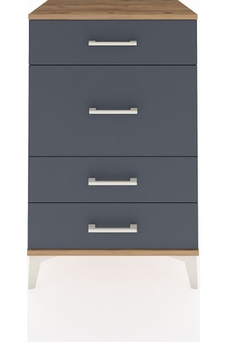 Hyperion Komodin 4 Çekmeceli 60x44x96 Çam-antrasit Çam