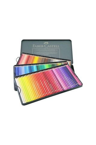 Faber-Castell Polychromos Boya Kalemi 120’li, Yüksek Pigmentli, Kalıcı ve Canlı Renkler, Suya Dayanıklı