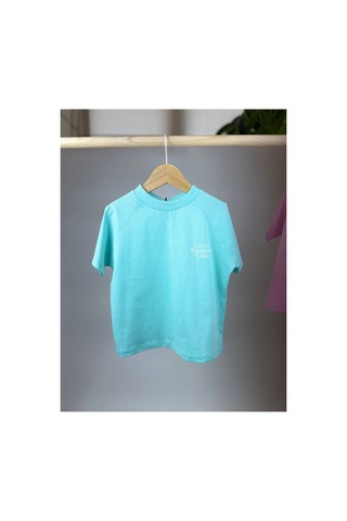 Poala Kids Unisex Yeşil Summer Club Tshirt Turkuaz