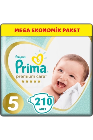 Prima Premium Care Bebek bezi Beden:5 (11-16Kg) Junior 210 Adet M