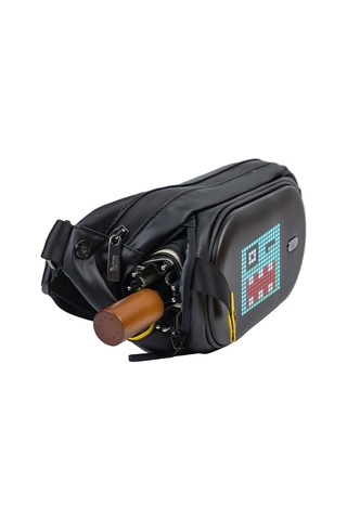 Divoom Pixoo Slingbag-c Siyah Ledli Ekran App Kontrollü Bel Çantası-cross Body, Çapraz Çanta Siyah