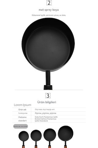 Akasya Ahşap Ölçü Kaşığı 4 Parçalı Set Gümüş