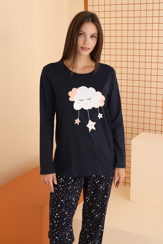 Nbb Kadın Lacivert Cloud Pijama Takımı Lacivert