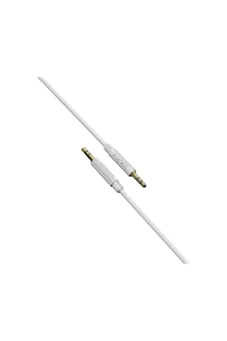 Tr X-audio 3.5 Mm Stereo Aux Ses Kablosu Beyaz - 1 Metre Uzunluğunda Beyaz