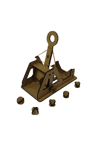 Mancınık Oyunu Yapım Seti - Ahşap Catapult, Trebuchet