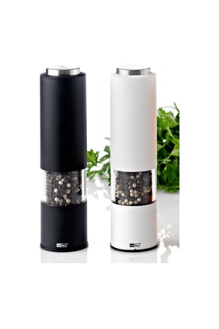 Adhoc Tropica Black Elektrikli Tuz/Biber Değirmeni Siyah Ah-Ep22