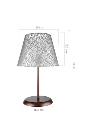 Sarah Abajur Kahve Ayak / Gri File Şapka Diğer