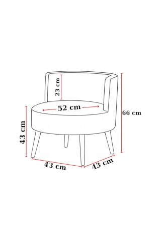 Sydney 2+1+1 Welsoft Tüylü Yumuşak Kumaş Balkon Çay Seti Koltuk Takımı - Ahşap Ayak - Turuncu