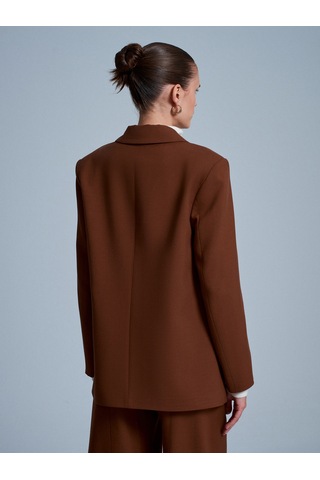 Dilvin 60767 Blazer Ceket-kiremit Kiremit