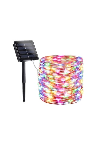 Schulzz Solar Güneş Enerji Dış Bahçe 8 Modlu 20Metre Düz 200Led C