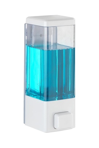 Duvar Tipi Manuel Sıvı Sabunluk 15 Adet Yapıştırmalı Ve Vidalı Akıtmaz Sabun Dispenseri 350 Ml V-1 Beyaz