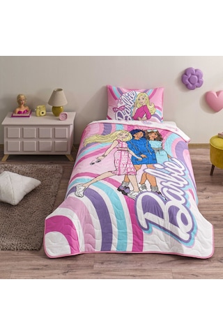 Lisanslı Barbie Imagine Tek Kişilik Yatak Örtüsü Seti 000000001000050027 Çok Renkli