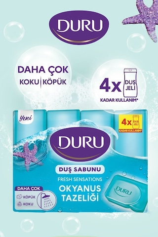 Duru Fresh Duş Sabunu Okyanus Tazeliği 4 x 150 G 16'lı