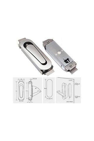 Tongxida Magideal Suntek Rv Gizli Ceket Kancası - Kaliteli Demir Alaşım - Kompakt Tasarım - Karavan/mobil İçin Uygun Gri Gri