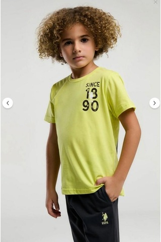 Aykidsclup U.s. Polo Assn Erkek Çocuk Yeşil Bermuda Takım 2054-
