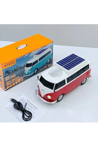 Wster Ws-698 Classic Bus Solar Şarjlı Bluetooth Hoparlör 5w