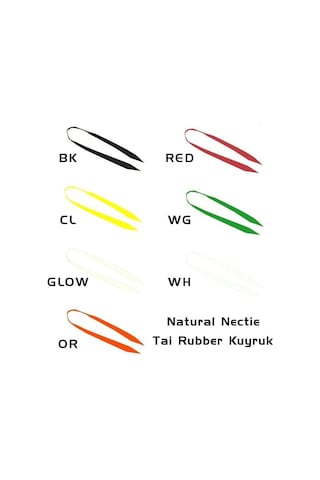 COH Natural Nectie Tai Rubber Kuyruk - BK