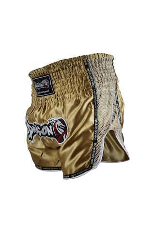 Dragondo Mt3076 Shiny Muay Thai Gold Kick Boks Şortu Altın