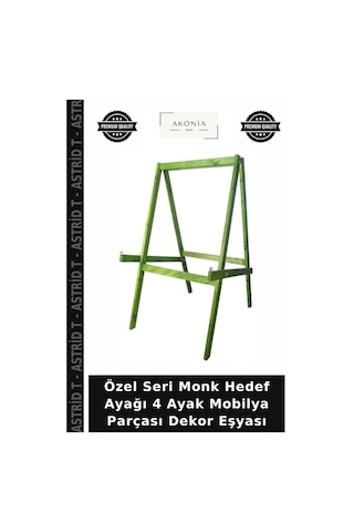 Özel Seri Monk Hedef Ayağı 4 Ayak Mobilya Parçası Dekor Eşyası Çok Renkli