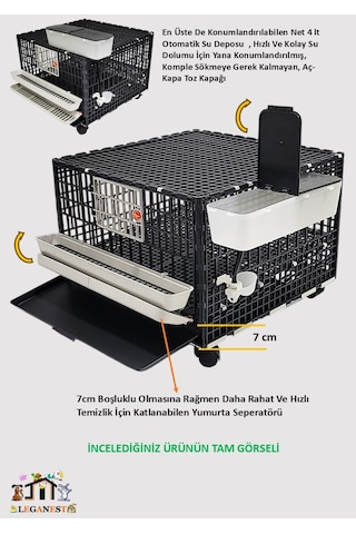 62cm X 62cm X 47cm 25-30ad. Bıldırcın Kapasiteli Lgn6040 Bld Tk