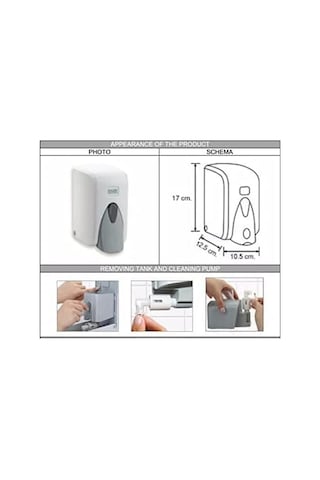 S5c Sıvı Sabun Dispenseri Aparatı Hazneli Krom 500 Ml Çok Renkli