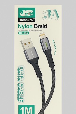 Ferro Reshurk Re-045 Usb-c & Lightning Metal Uclu 1000cm 3,1a Hasır Data - Şarj Kablosu